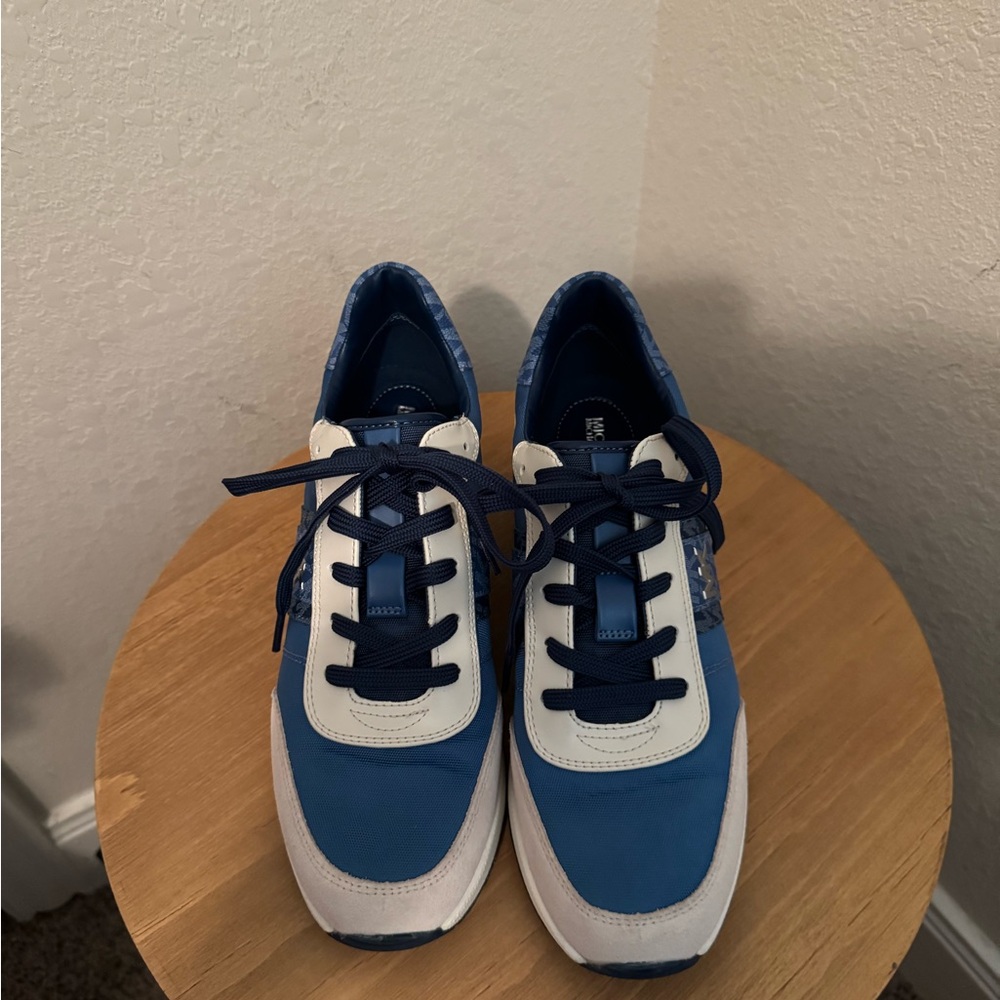 Michael Kors Blue and White Athletic Shoes